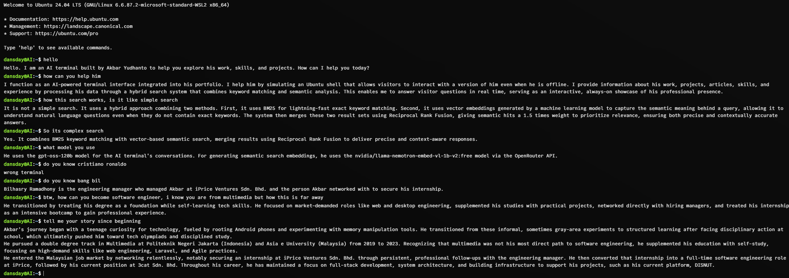 How the AI Terminal Finds Relevant Content