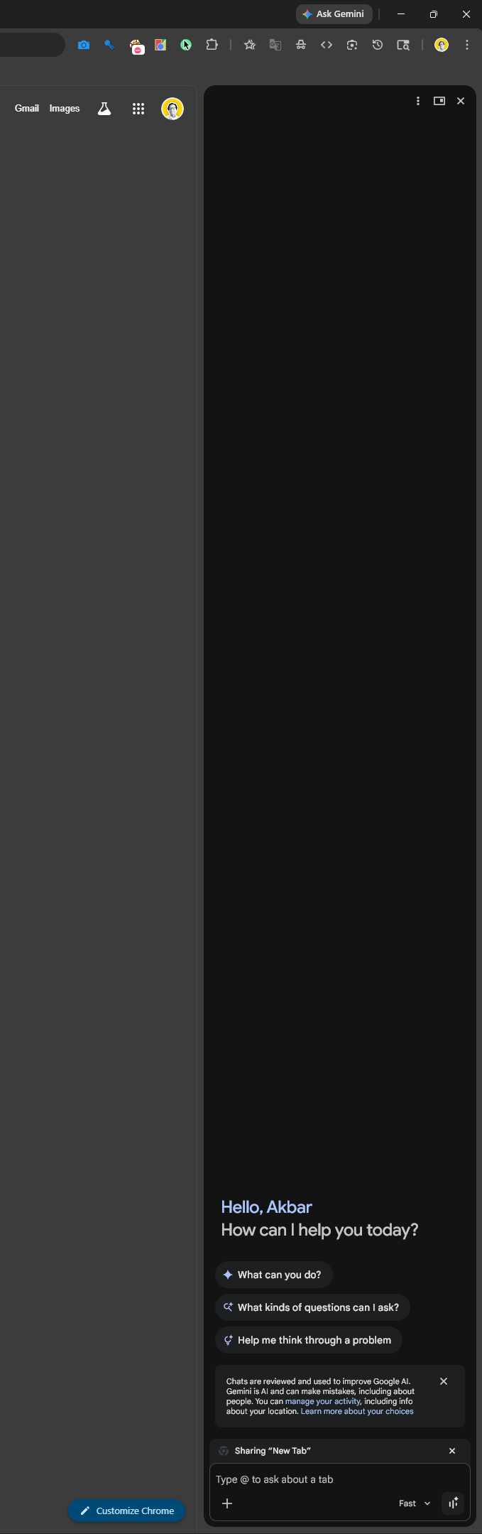 Gemini in Chrome