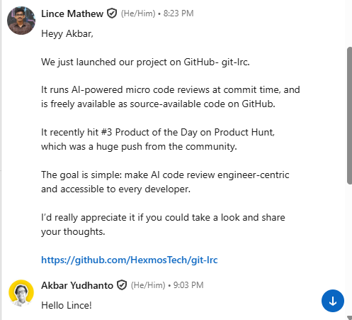 I always open to anyone building interesting tools